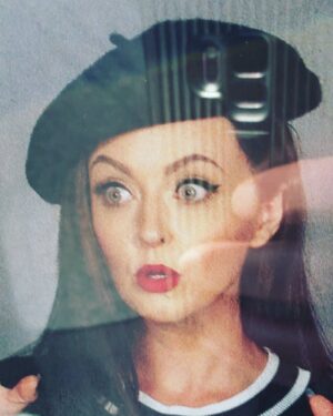 Katharine Isabelle Instagram - My face when I reach 100k but never leave my house anymore so all you get is plant and dog pics now, sorry kiddos lol #vera #theorder #thankyou 💋💋💋