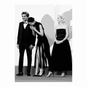 Katherine Waterston Instagram - @fastvold and @vanessa__kirby and @calebcaseyaffleck and Chris - I love you people. Thank you @labiennale for having us.