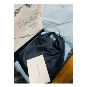 Katherine Waterston Instagram - Thank you @prada for brightening my tier 4 lockdown today. Can’t wait to show off this #pradacleo bag all over, um, my house this Christmas.