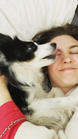 Katherine Barrell Instagram - Today I took a video of Bernie and I making out. The end. ❤️
