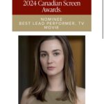 Katherine Barrell Instagram – It feels really darn special when your work is recognized by a group of your colleagues and peers! Thank you @thecdnacademy members for this nomination for #MakingScentsofLove. And great gratitude to my incredible co star and friend @kwok_rock , director @robindunne and team at @vortex_prods for bringing this beautiful and quirky love story to life with me. 🥰🎉🍾