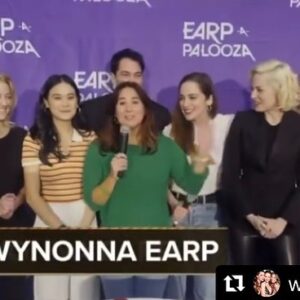 Katherine Barrell Instagram - 🌟 Earp, Earp, Earp!!! Thank you #Earpers for getting @wynonnaearp to the top for #fanchoice @thecdnacademy !!! You ARE the soul of this show !! 🌟 

🥰So proud of the incredible talent on our team for their CSA wins and nominations!! Truly the best of the best! @unicorndepot @melanie.scrofano.officiel @realtimrozon JoDee Thompson (Hair), Jennifer Hafferden (costume design), Trevor Smith (Production Design, Robert Carli, Peter Chapman (Original Music)