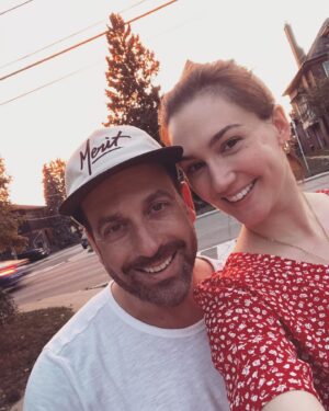 Katherine Barrell Instagram - My person, my partner, my best friend, my love. Happy Anniversary @raygalletti 🎉 ❤️ 🥰Life moves too fast and I can’t believe 5 years of marriage have already flown by!!! I am beyond grateful for you every single day- your strength, your support and your laughter. Thank you for sharing the magic with me ❤️