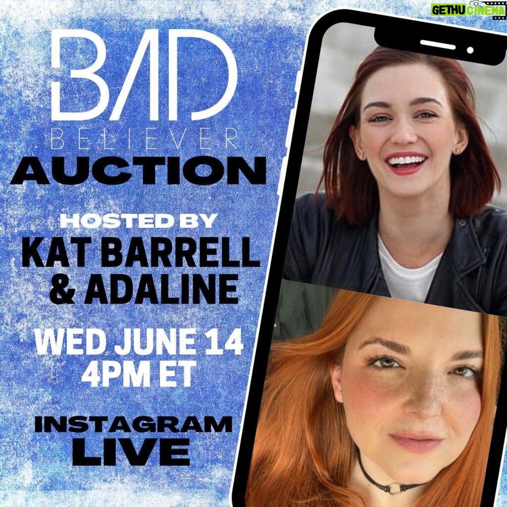 Katherine Barrell Instagram - 🚨TOMORROW! Join @katbarrell and @adalinemusic at 4pm ET for an IG Live where Kat will showcase (and sign!) the various @wynonnaearp auction pieces (set clothing, set props and memorabilia) she’s donating to support our cause: helping LGBTQ people heal from religious trauma! All proceeds will go towards our programming! The auction will go live tomorrow (immediately after the live event) and end at midnight June 30th! Kat will host the live, and Adaline will join via our page! We’re so excited for this, thanks Kat! Happy Pride! #earper #earpers #wynonnaearp #wayhaught #katbarrell #pridemonth