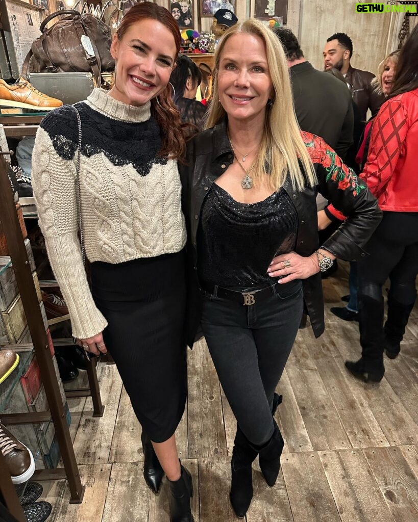 Katherine Kelly Lang Instagram - Our 4th Anniversay for our store @benheartbeverlyhills ! Thanks to all who came out to celebrate with us ! We really appreciate all your support!! It was a special evening ❤️❤️❤️ And a special thanks to my honey @dom472522 who works the store day in and day out to keep it thriving! And thanks to @briannad_1 and @rubiacruz_ who work so well with us and who have huge hearts for the store and our clients🥰 #beverlyhillsboutique #benheartbeverlyhills