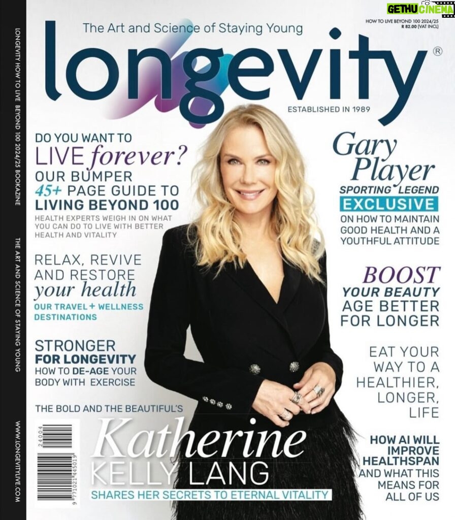 Katherine Kelly Lang Instagram - Thank you @longevity_live for having me on your cover! I loved talking with you about health and wellness. #longevity #healthylifestyle #boldandbeautiful #mindbodysoul #fitness