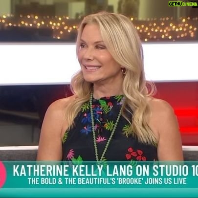 Katherine Kelly Lang Instagram - Katherine Kelly Lang live on Studio 10 during her trip Down Under! 😍 #BoldandBeautiful 4:30 Weekdays on @channel10au and @10playau