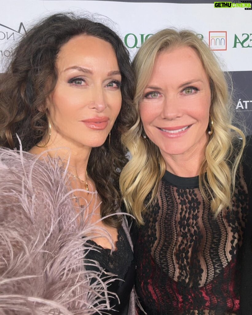 Katherine Kelly Lang Instagram - At the @losangelesitalia film festival with @kimberlin_brown supporting our friend @ecostaofficial in his film “The Island” . So lovely to see people I haven’t seen for awhile and also make new friends. Kimberlin and I had a blast! @sofiamilos @lucariemma @directorshaunpiccinino @carolinemarie_caro @antonellasalvucci ❤️😍 #losangelesitaliafilmfestival