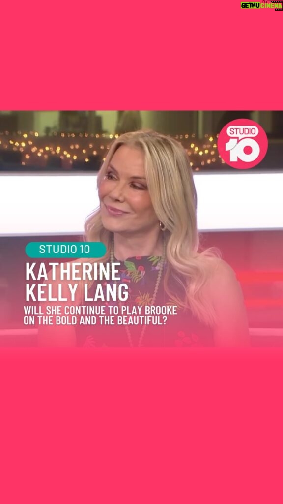 Katherine Kelly Lang Instagram - We all LOVE Brooke on @boldandthebeautifulau so we were thrilled to have Katherine Kelly Lang right here on the desk today ❤️ #boldandthebeautiful #kkl #katherinekellylang #studio10