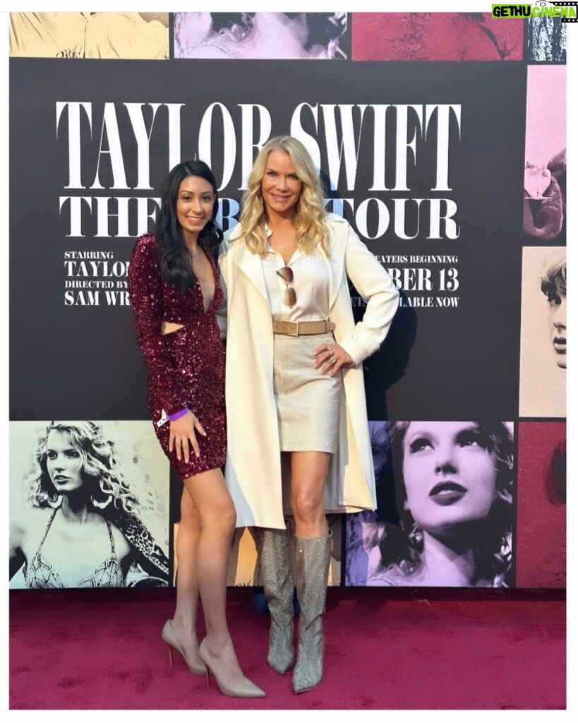 Katherine Kelly Lang Instagram - It was such a treat to go to the world premiere of Taylor Swifts documentary. It was fantastic! I was very impressed with her performance and she is so genuine and down to earth👍❤️💃🥰#erastour #taylorswift #tstheerastourfilm #thegrovela hair by @stephpaugh styled by @jeresa_featherstone