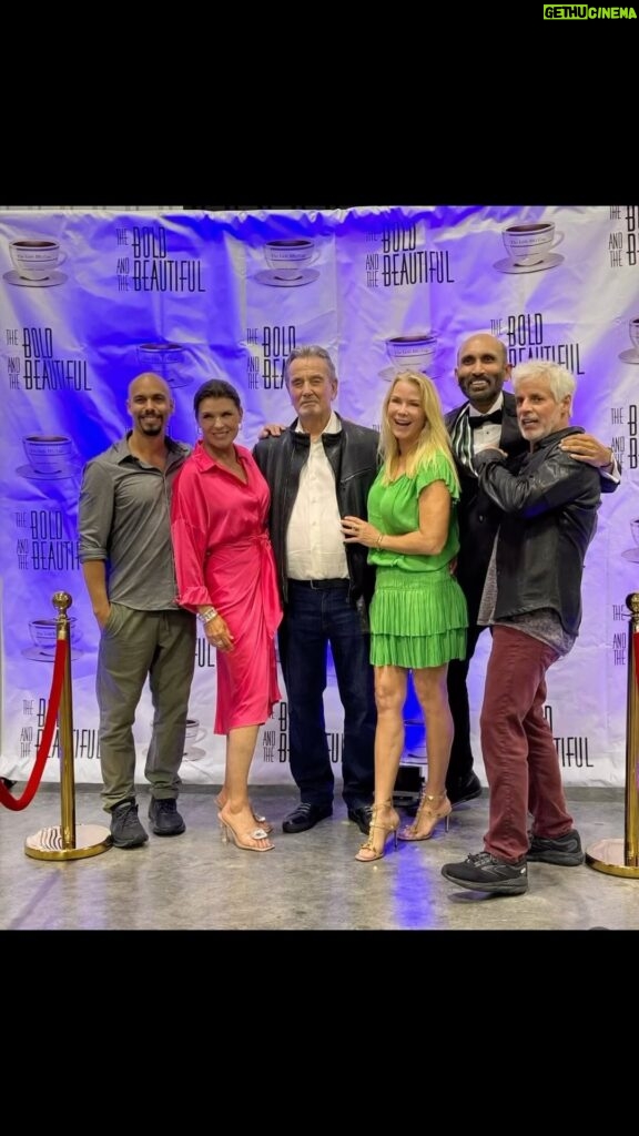 Katherine Kelly Lang Instagram - Honoring World War 2 vet , Joe Sciarra.. an incredible man. Thank you for your service Joe! On a side note @ericbraedengudegast was calling @kimberlin_brown and me his concubines by the end of the evening lol 😂 @brytonejames @christianjleblanc @thelittlebigcup @sanj0003