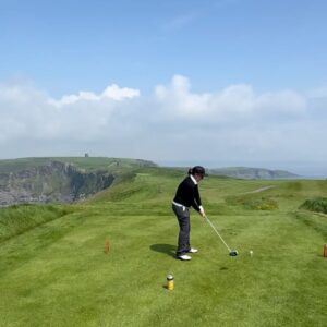 Kathleen Madigan Instagram - Welcome to Old Head… my favorite course on the planet 🏌🏼‍♀️🌎

#oldhead #ireland #kathleenmadigan #madiganspubcast