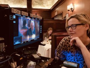 Kathleen Robertson Instagram - Year ago today......first time show running. Filming at @mussoandfranks working with mr sutherland no masks. No tests. No shields. In two days, we shut down. 😷😷😷#precovidlife #yearagotoday