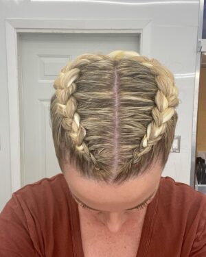 Kathleen Robertson Instagram - Creating the look for a character is always fun. A little peek at making Rosenfeld. @expanseonprime #theexpanse #tattooideas #hairoptions #latexfashion #fauxhawk @primevideo