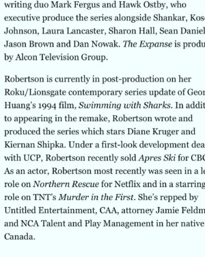 Kathleen Robertson Instagram - Excited to finally be able to share this!! @expanseonprime @amazonprimevideo @officialweschatham @misstipper @steven_strait_86 @iamkeonalexander @jasaichaseowens