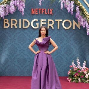 Kathryn Drysdale Instagram - kathryndrysdale Thank you @shondaland @netflix for a beautiful evening celebrating @bridgertonnetflix season 3 part 2.
It was lovely to see the outpouring of love for The Bridgerton family and to see @lukenewtonuk and @nicolacoughlan shine so brightly 🌟🌟🌟
#polinforever 🫶🏽🫶🏽Thank you to my incredible team for pulling off a look Genevieve Delacroix herself would be proud of. I 💜 you 
💜Styling @styledbysrh assisted by @lucyjayneh 
💜Make up @mariaasadimakeup
💜Hair @lorraine.dublin
💜Dress @azziandosta
💜Jewellery @officialfaberge @gemfields
💜Shoes @terrydehavilland
💜nails @amathesalon
💜Pr@telescopeagency #bridgertonnetflix #bridgerton #netflix #bridgertonseason3
#bridgertonsonnetflix #polin