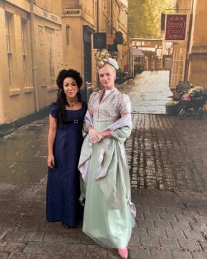 Kathryn Drysdale Instagram - Dressmaking #bridgerton #bts