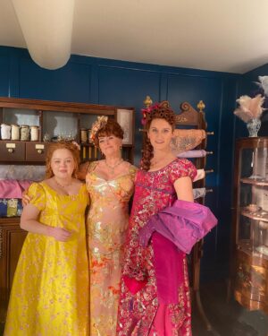 Kathryn Drysdale Instagram - Dressmaking #bridgerton #bts