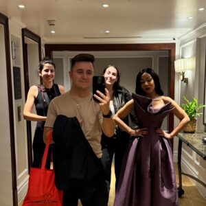 Kathryn Drysdale Instagram - kathryndrysdale Thank you @shondaland @netflix for a beautiful evening celebrating @bridgertonnetflix season 3 part 2.
It was lovely to see the outpouring of love for The Bridgerton family and to see @lukenewtonuk and @nicolacoughlan shine so brightly 🌟🌟🌟
#polinforever 🫶🏽🫶🏽Thank you to my incredible team for pulling off a look Genevieve Delacroix herself would be proud of. I 💜 you 
💜Styling @styledbysrh assisted by @lucyjayneh 
💜Make up @mariaasadimakeup
💜Hair @lorraine.dublin
💜Dress @azziandosta
💜Jewellery @officialfaberge @gemfields
💜Shoes @terrydehavilland
💜nails @amathesalon
💜Pr@telescopeagency #bridgertonnetflix #bridgerton #netflix #bridgertonseason3
#bridgertonsonnetflix #polin
