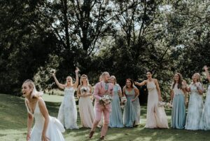 Kathryn Thomas Instagram - Happy Anniversary @padraig.mcl ❤️ 4 years ago today!! Love looking back at all these photos … (thank you again Shane @aspect.photography) What a weekend we had and though it went by in a flash I just remember feeling surrounded by so much genuine, fierce love. The best weekend with the best people.  And to think of everything that’s happened since then…. Our tight knit three became four 👨‍👩‍👧‍👧 I love you all to the moon and back.  To family and friends, forever ❤️