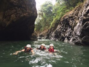 Kathryn McCormick Instagram - Taking a swim break while white water rafting with two of my favorites 💦@mrjacobpatrick @sarahbeth248