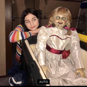 Katie Sarife Instagram - HAPPY HALLOWEEN! Here are some of our favorite memories together. @annabellemovie 👻