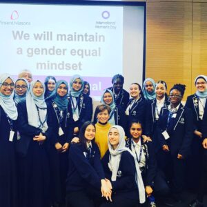 Katie Leung Instagram - HAPPY INTERNATIONAL WOMENS DAY!! 🥳 Thanks to Pinsent Masons for having me again this year so I could speak to all of these amazing girls about the importance of looking after themselves and protecting their beautiful minds first before going forth in the fight for equality and inclusion. 💪🧠❤️💁🏻‍♀️ #IWD #IWD2020  #mentalhealth #healthymindsfirst