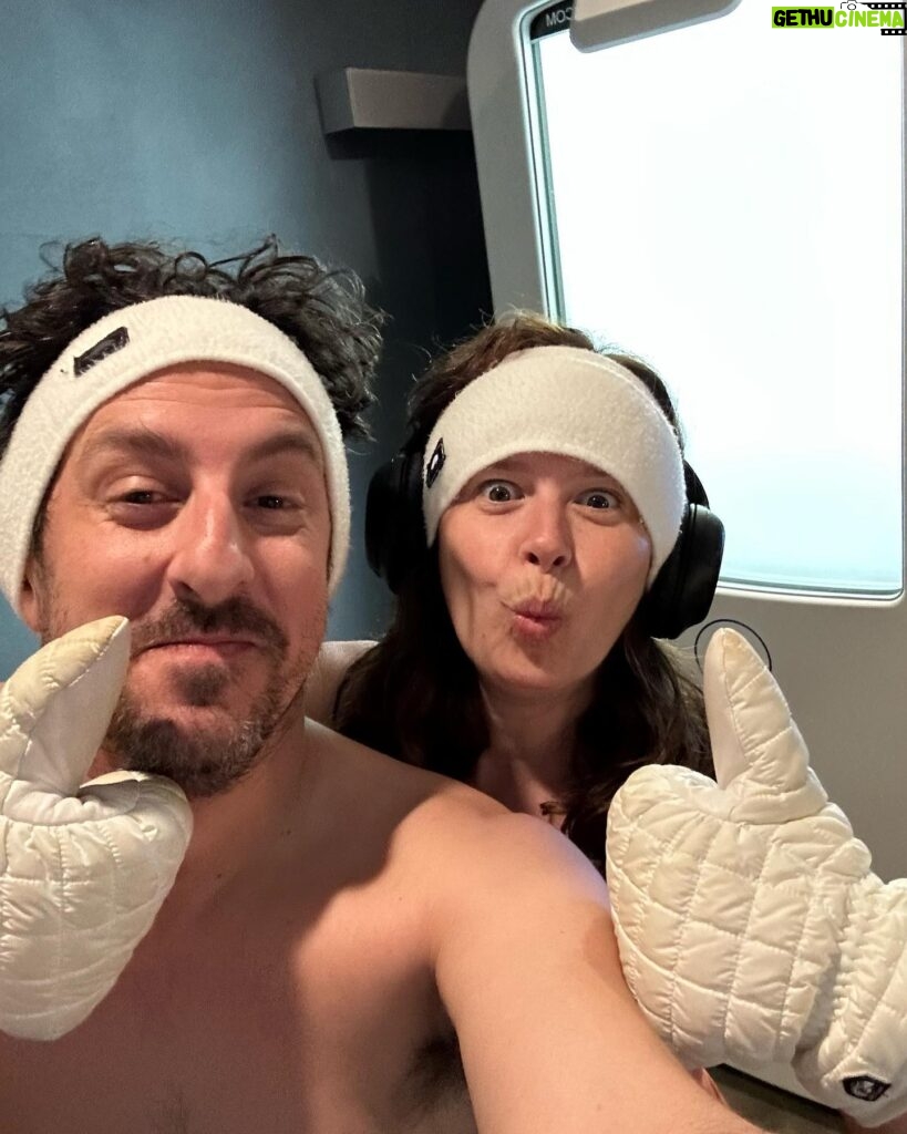 Katie Lowes Instagram - Huge shout out and thank you to @_pause.studio_ for helping @shappyshaps and I celebrate our 11 year wedding anniversary last week! Adam LOVED the cryo chamber (I ran out screaming at about 45 seconds) and we both LOVED the salt pods and cold plunges/saunas! Can’t wait to take a pause again and go back asap. Scroll through to see @shappyshaps and I on the day 6/23/12 ❤️❤️❤️