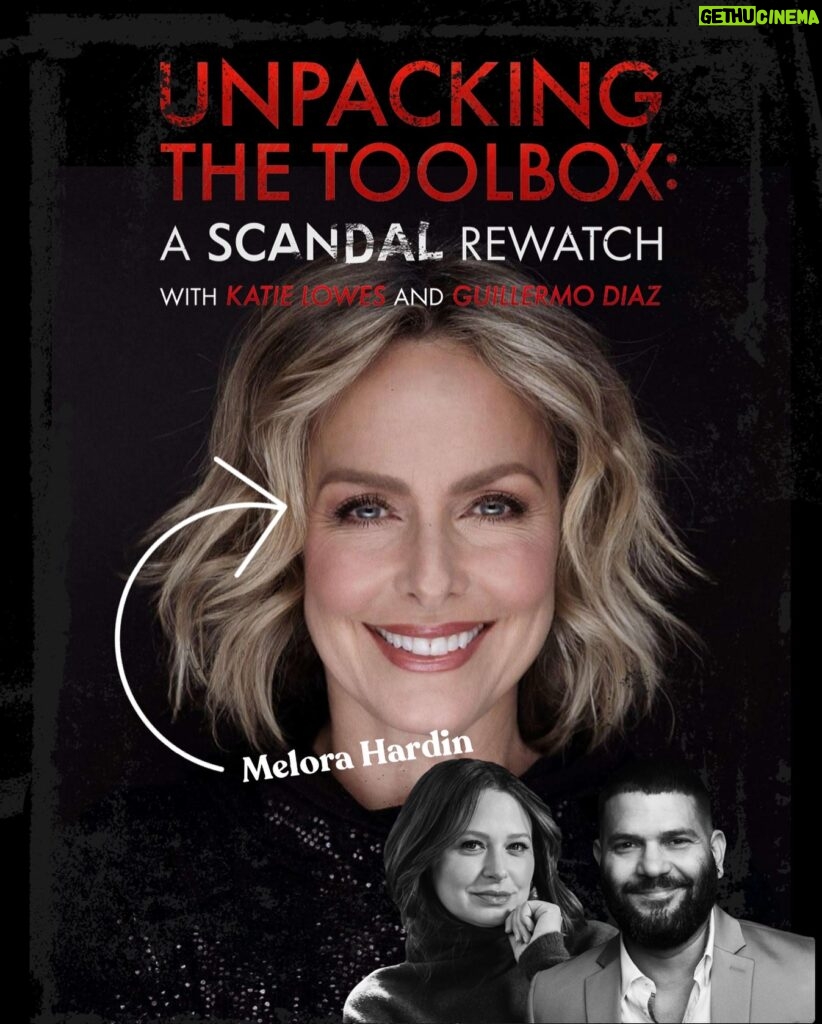 Katie Lowes Instagram - @meloradhardin is on the podcast this week!! She hasn’t watched TV in 22 years but we get the GOODS on #scandal episode 304!! #UnpackingTheToolbox