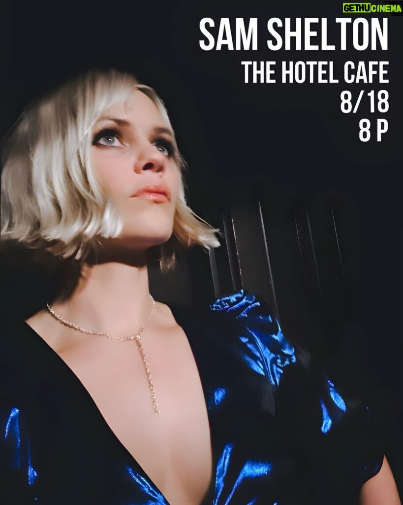 Katie Lowes Instagram - I get to sing back up for this goddess! Come check us out this Friday night at Hotel cafe 🎤🎼🎤🎼 @thesamshelton @thehotelcafe Tickets at link in bio!