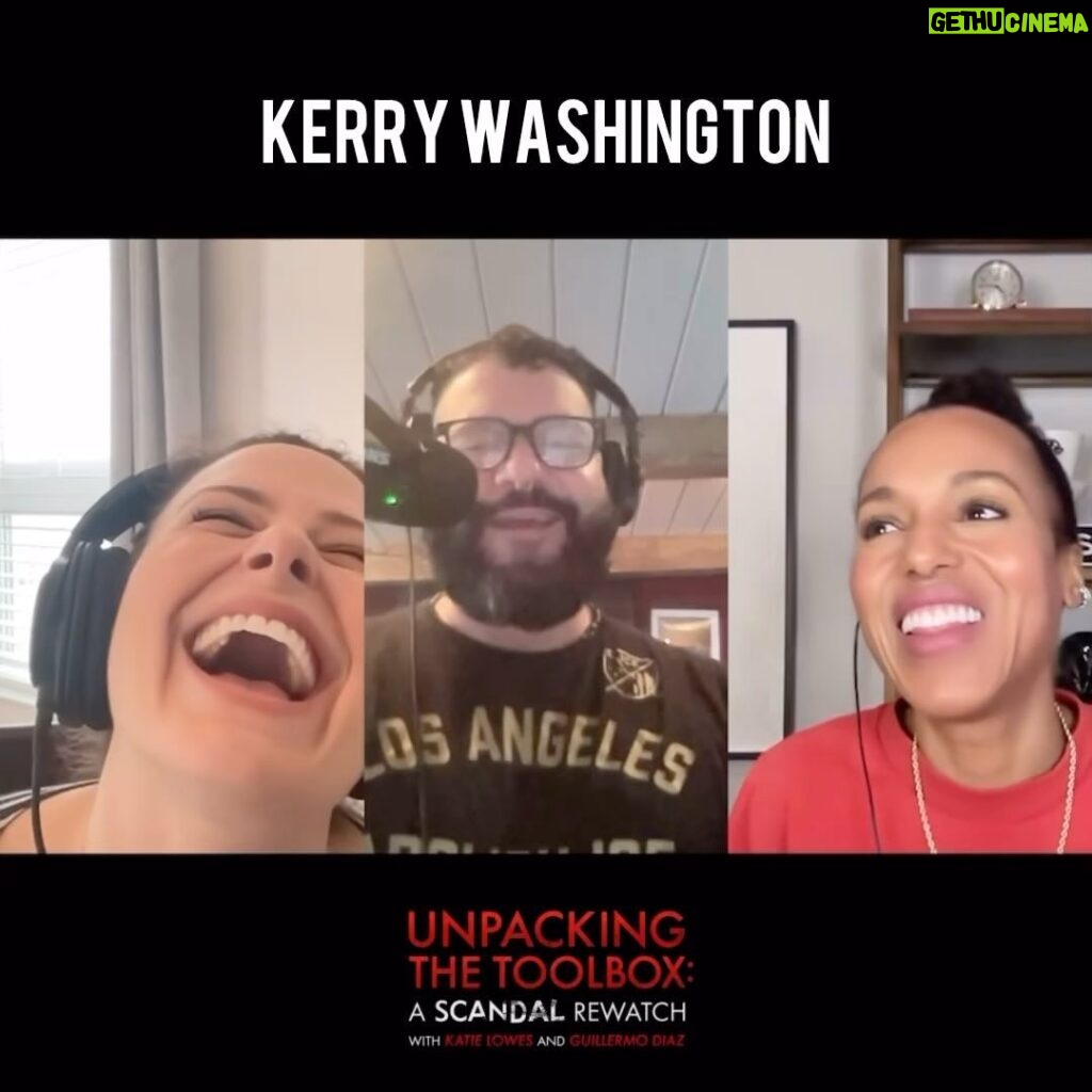 Katie Lowes Instagram - It really is a shame we couldn’t have had more fun with @kerrywashington on this weeks episode of #UnpackingTheToolbox a #scandal re-watch podcast! WE LOVE YOU KERRRYYYYYYYY @shondaland @iheartpodcast