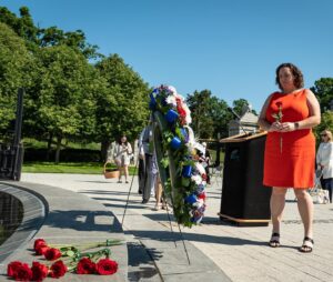Katie Porter Instagram - Today, I’m honoring over 2 million women who put their lives on the line to keep our country safe. I am forever grateful for our veterans’ bravery and service, and I’ll always fight to protect women’s rights in the military. #WomenVeteransDay