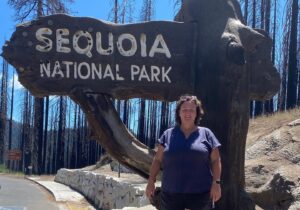 Katie Porter Instagram - Our stunning national parks are on the frontlines of the climate crisis. In @DenaliNPS, high temps triggered a landslide that cut off access to half the park. And in @SequoiaKingsNPS, wildfires burned ancient sequoias. We’ve got to fight like hell to protect our parks. #NPSBirthday