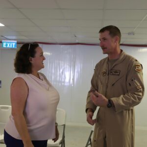 Katie Porter Instagram - This year, I’m spending #Thanksgiving with some of the brave Americans serving to keep us safe. (Longer post on this coming soon!)

I’m grateful for our troops—and my kids, who are hopefully behaving while I’m not home to conduct oversight.

What are you thankful for?