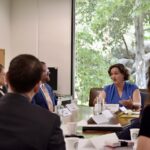 Katie Porter Instagram - We all deserve equal justice under law. I hosted advocates for a roundtable discussion on how government can better serve LGBTQI Americans, including by ending the hateful ban on gay and bisexual men donating blood and by passing my bill to protect consumers who change names.