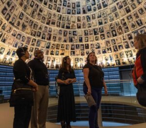 Katie Porter Instagram - Today is #YomHaShoah, when we remember the 6 million Jewish people killed during the Holocaust. I recently visited Yad Vashem to reflect on the lessons of history and pay my respects. As we face an era of rising antisemitism, we must stand together to denounce hate.