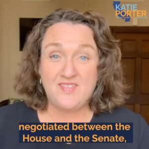 Katie Porter Instagram - Today, at the eleventh hour, the House voted to avoid a partial government shutdown. ICYMI: I did an Instagram Live yesterday explaining how the government funding process works—and why House Republicans continue to struggle with this basic part of governing.