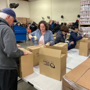 Katie Porter Instagram - Martin Luther King, Jr., Day is supposed to be "a day on—not a day off." This morning, I joined @cap_oc and @100blackmenoc to help assemble food boxes for the Orange County community. Today and every day, it's on all of us to spread kindness and stand up to hate. #MLKDay