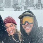 Katrina Bowden Instagram - Snowshoe hiking to dinner @palisadestahoe is a must do for the pretzel alone 🥨 SO much fun! The storm made it even more of an adventure