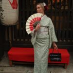 Katrina Bowden Instagram - Such a special experience in a historic Kyoto townhouse that is over 100 years old. Wearing kimono during a matcha tea ceremony followed by a lesson in calligraphy is something I will never forget ❤️🇯🇵 @orizuruya_kyoto