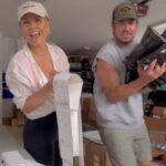 Katrina Scott Instagram - It is an absolute blessing to be able to create for you! 💛🧵🎨 We hope you love everything!!! Thank you for your orders… taking them to UPS first thing in the morning 📦 @ksl.thelabel PS gift with purchase is a little rosette you can pin on anything! Packed by our little flower girl Isabelle 🌸