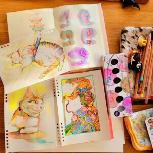 Katsura Hoshino Instagram - お絵描き