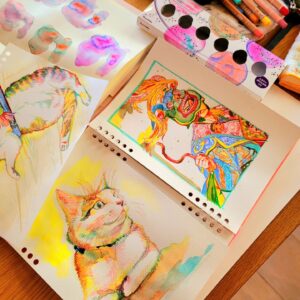 Katsura Hoshino Instagram - お絵描き