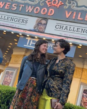 Katy O'Brian Instagram - Been a lil busy life-ing about lately, but @thekyliechi & I did get to check out the @challengersmovie premier last week. If you’ve always wondered, “What if sex was actually tennis?” this is the film for you! Also shoutout to my pal @ckharyn for winning YET ANOTHER WGA award for @thebearfx 🥰🤩 UNSTOPPABLE