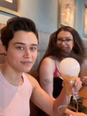 Katy O'Brian Instagram - Babes, bubbles, battle star galactica