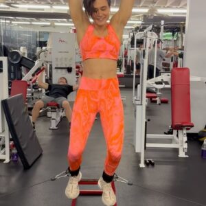 Katy O'Brian Instagram - Been a bit overwhelmed lately with awesome opportunities which I’m sosososo happy for, but I definitely feel I’ve had too much mental fatigue during my workouts to be as effective as possible when left to my own devices. Thankfully Steve @atighteru pulled some fun exercises out today to fully occupy my brain. I’ve been lifting regularly for about 10 years and I don’t think I’d ever done a single one of the numerous exercises we did today. Always a learning experience! Also, loveeee this outfit I got from @adidas @stellamccartney!