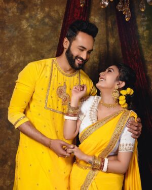 Kaushambi Chakraborty Instagram - Subho naboborsho to everyone 🙏🏻😍❤️🧿 stay happy 🥰. 

Costume designer - @mr.rahul62903 
photography courtesy- @suhasishpachal 
Make up artist - @ashis_malay and @beautismakeover