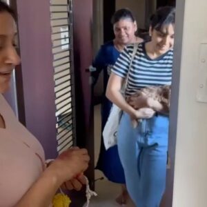 Kavita Seth Instagram - Welcome home Chiku ❤️🐶🌸