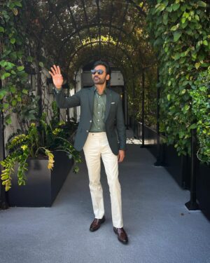 Kavya Sriram Instagram - @dhanushkraja Sir for The GRAYMAN promotions. ✨
@therussobrothers #thegrayman #styling 

Assisted by - @by_sarana 
Hair and Grooming by - @colleendominique
