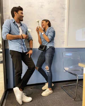 Kavya Sriram Instagram - Happiest Happiest Birthday, Sir @dhanushkraja !! Wishing you a lifetime of positivity and good vibes. ✨

It has been the greatest gift and biggest learning experience to work for you. Can’t thank you enough for trusting me with this,Sir! 

Happy Birthdaaaaaaay Dhanush Sir 😌🤗